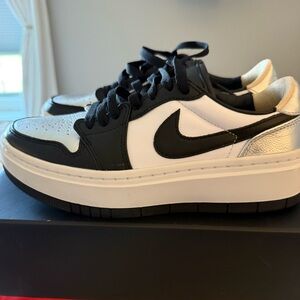 Nike Air Jordan 1 Elevate Low SE Shoe Metallic Silver Toe